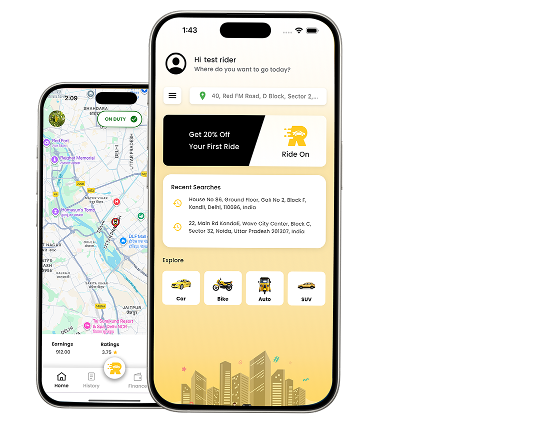 RideOn Rider App